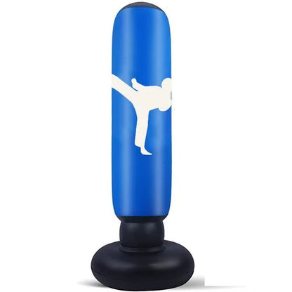 160Cm Inflatable Standing Boxing Bag Heavy Duty Training Boxing Bag Fitness Training Exercise Column Decompression Boxing Target